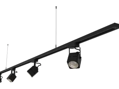 Procedural Track Lighting 3D model