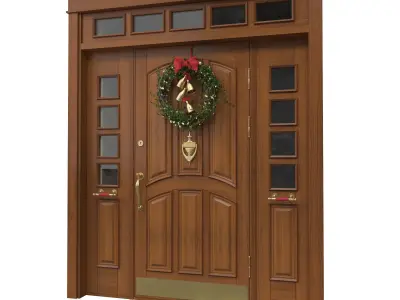 Entrance classic door 35 3D model