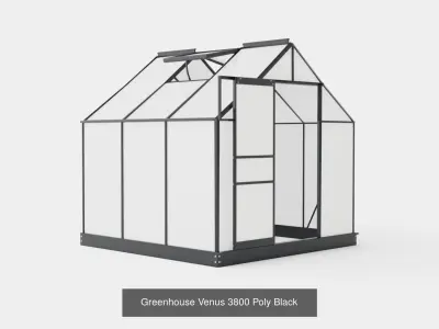 Collection of Greenhouse Venus 3800 Poly - 3 Models 3D Model Pack