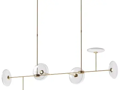 Calvino Large Linear Chandelier - Circa Lighting 3D model
