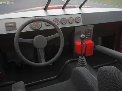  Chevrolet Monte Carlo SS Nascar Race Car Red White 