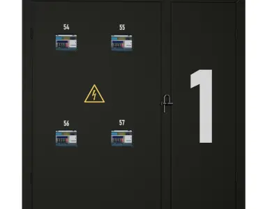 Access electrical panel 3D model