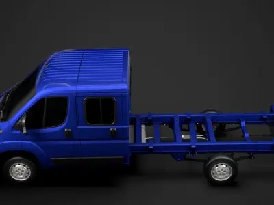 Citroen Jumper Relay Chassis Truck Crew Cab 4035XL WB 2020 3D model
