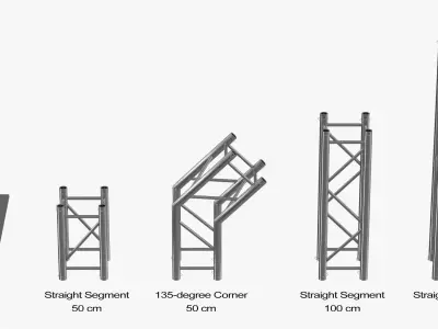 Modular Event Truss Arch System 3D model