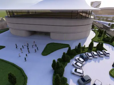 Lumion 12  Sports entertainment complex 3D model