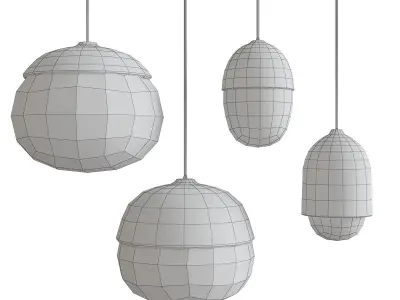 Vonnie chandelier 3d model Low-poly 3D model