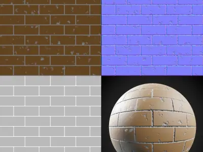 BRICK PBR Texture 01 Texture