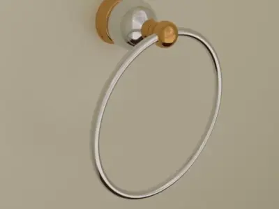 Washbasin Towel Ring 3D model
