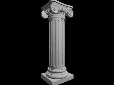 Ionic Column Architectural Element 3D print model