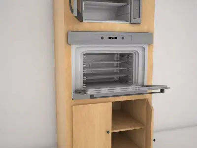 over and microwave 3D model