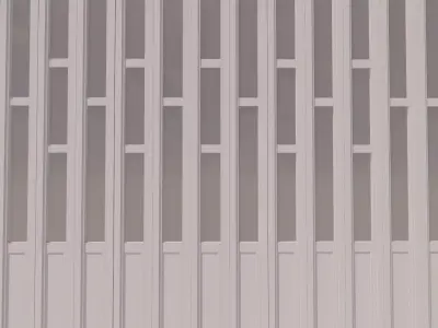 Interior folding shutter door -A1 3D model