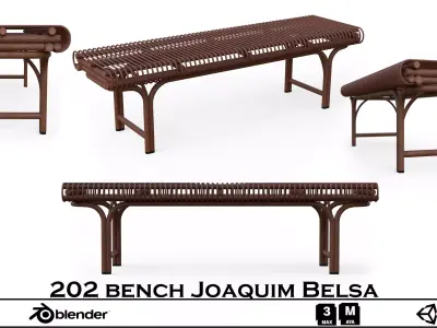 expormim 202 Bench by Joaquim Belsa 3D model