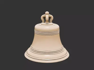 Antique Hand Bell for 3D print 3D print model