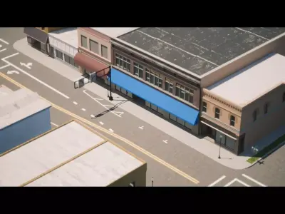 City Town Oshkosh Oregon St 3D model