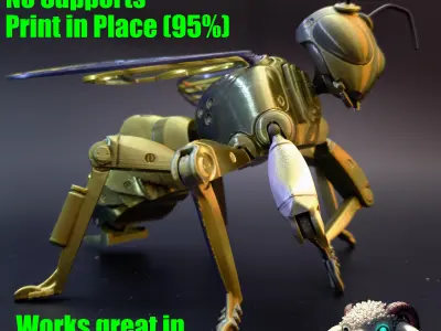 Robot Bee 3D print model