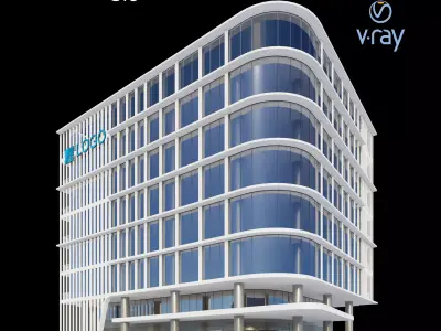 Modern Office Building 005 3D model