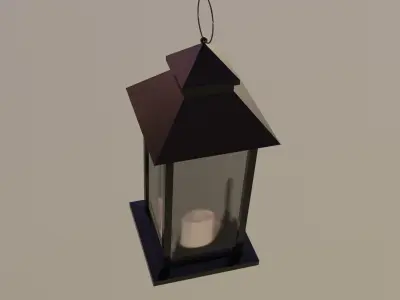 Outdoor Lantern LOW POLY 3D model