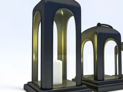 Candle Holder 01 Low-poly 3D model