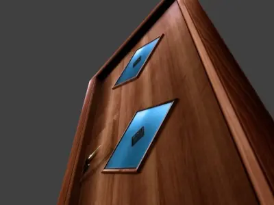 door  12 different doors Low-poly 3D model