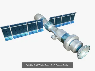 10 Satellite C Collection - SciFi Space Design 3D Model Pack