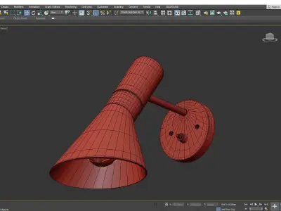 AJ Wall Sconce Low-poly 3D model