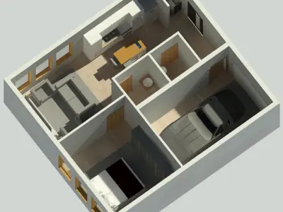 Studio Plan  3D model