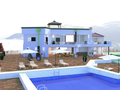 Villa in Croatia 3D model