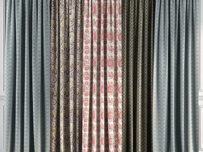 Curtain Set 60 3D model