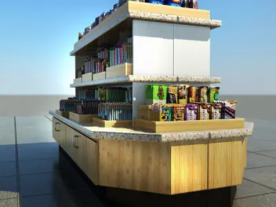 Snack Merchandise Island 3D model