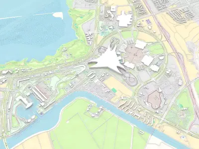 Cityscape Yas Park North Abu Dhabi 3D model