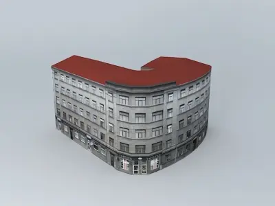 Riga Brivibas street Free 3D model