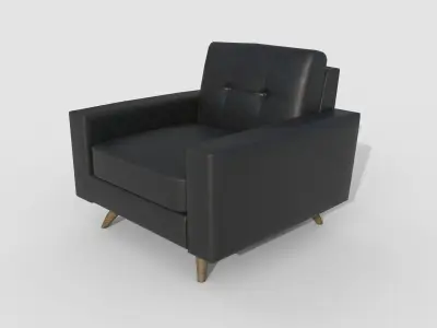Armchair 20 Low-poly 3D model