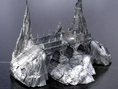 Ancient Assyria Mountain top 3D model