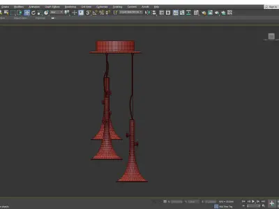 BAFFO MULTI LIGHT PENDANT Low-poly 3D model