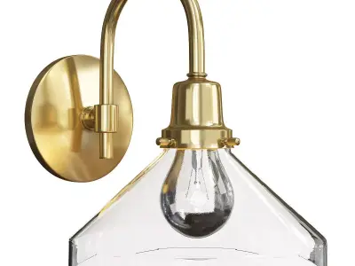 EASTMORELAND FITTER ARCHED WALL SCONCE Low-poly 3D model