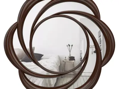 Swirl Frame Accent Mirror ANDO3232 3D model