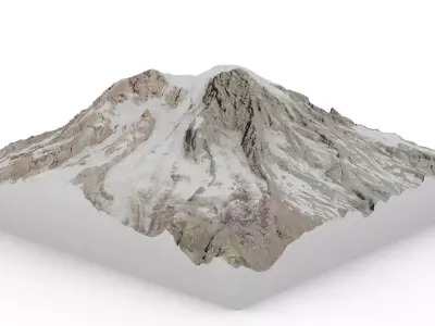 Mount Rainier 3D model