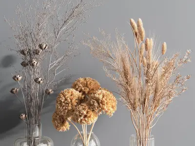 Collaction Plants Bouquet 2 3D model