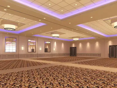 Hotel Ballroom 3D model