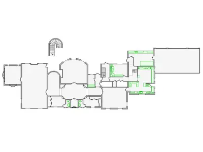  Detailed Interior Sketch - 12001-17000 SF - Xactimate 3D model