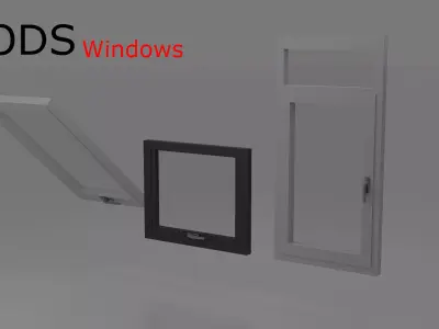 PBR Window Collection Free low-poly 3D model