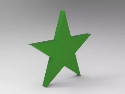 Simple star 3D model