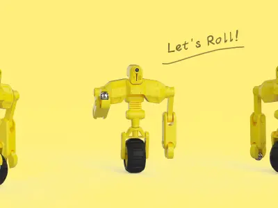 Robot 3D model 14