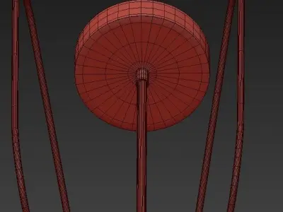CRAWFORD gold pendant light 3D model