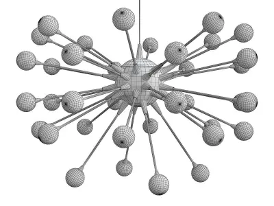 IMPULSE CHANDELIER Low-poly 3D model