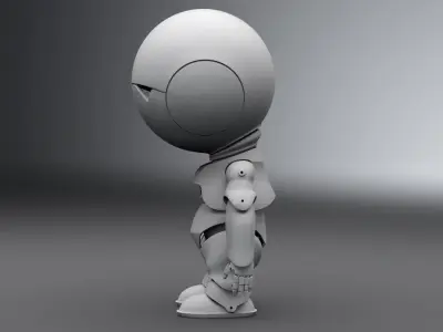 Marvin Paranoid Android Scale model 3D print model