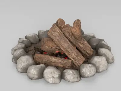Campfire 3D model