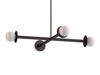 Nodes Wide Chandelier 3D model