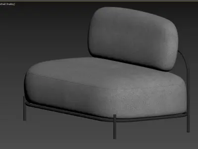 SOFA POLLY YELLOW 3D model