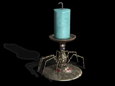Monster Series - Spider Candle Low-poly 3D model